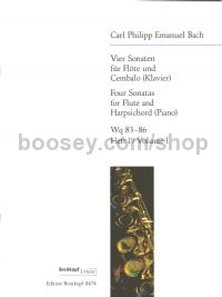 4 Sonatas vol.1 Wq83-86 Flute