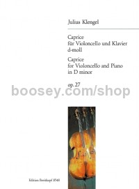 Caprice in Dmin Op. 27 for Cello & Piano