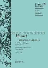 Missa Brevis in C K220 (Spatzen Mass) Vocal Score