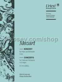 Flute Concerto in G major KV 313 - Flute, Piano