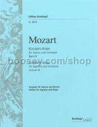 Complete Concert Arias for Soprano, Vol. 3 - soprano & piano