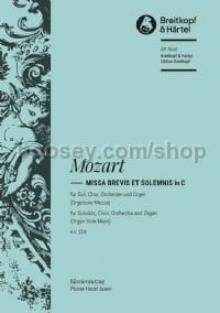 Missa brevis in C major K. 259  (vocal score)