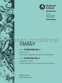 Symphony No.3 (Piano/Vocal Score) Movements IV and V