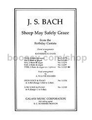 Sheep May Safely Graze for TTBB choir