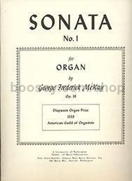 Sonata No. 1 op. 38 for organ