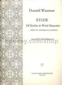 Etude No. 15: Sixths in Wrist Staccato for piano