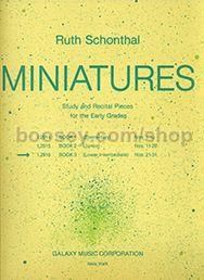 Miniatures, Book 3 for piano