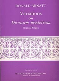 Variations on Divinum mysterium for french horn & organ
