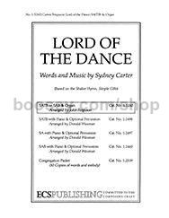 Lord of the Dance for SATB choir & organ
