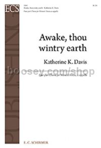 Awake, thou wintry earth for SSAA choir a cappella