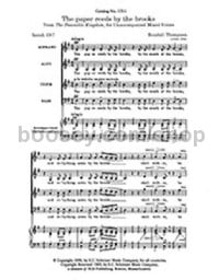 The Peaceable Kingdom - The Paper Reeds by the Brooks for SATB choir