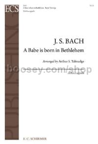 A Babe is Born in Bethlehem, BWV 65 for SSAA choir a cappella