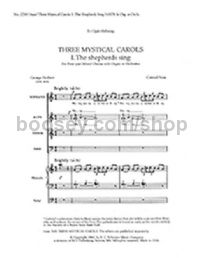 Three Mystical Carols - The Shepherds Sing for SATB choir