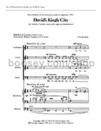 David's Kingly City for SATB choir & organ