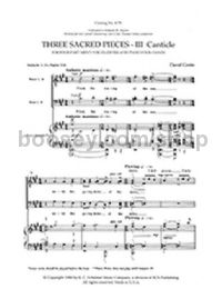 Three Sacred Pieces: No. 3. Canticle for TTBB choir & piano 4-hands