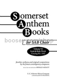 Somerset Anthem Books, Volume VI for SAB choir & keyboard