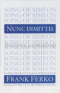 Nunc Dimittis - SATB choir