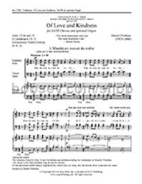 Of Love and Kindness for SATB choir