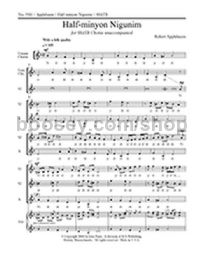 Half-minyon Nigunim - SATB choir a cappella