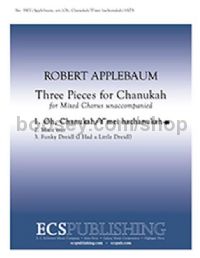 3 Pieces for Chanukah, No. 1: Oh, Chanukah/Y'mei hachanukah for SATB choir a cappella