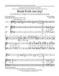 Break Forth into Joy! for SATB choir & trumpet in C