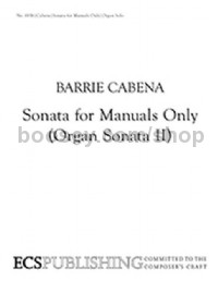 Sonata for Manuals Only for organ