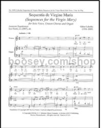 Sequentia de Virgine Maria - unison choir & organ