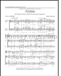 Alleluia for SATB choir with soprano solo