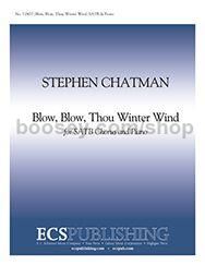 Blow, Blow, Thou Winter Wind for SATB choir & piano