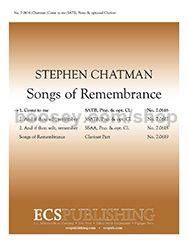 Songs of Remembrance, No. 1: Come to me for SATB choir & piano