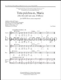 Tota pulchra es, Maria for SATB choir