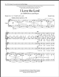I Love the Lord for SATB choir & organ