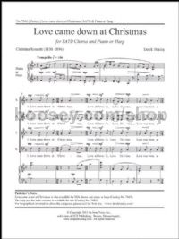 Love Came Down at Christmas for SATB choir