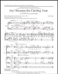 Joy! Because the Circling Year for SATB choir & organ