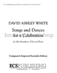 Songs and Dances for a Celebration for alto saxophone, viola & piano (score & parts)