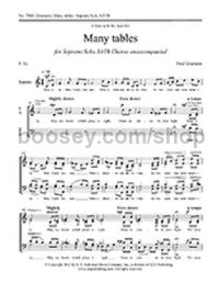Many tables for SATB choir with soprano solo