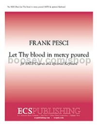 Let Thy blood in mercy poured for SATB choir