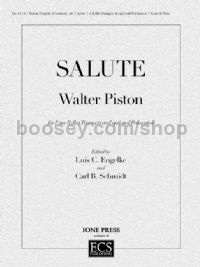 Salute for 4 trumpets & percussion (score & parts)