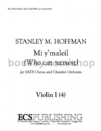Mi y'maleil - SATB choir & chamber orchestra (set of parts)