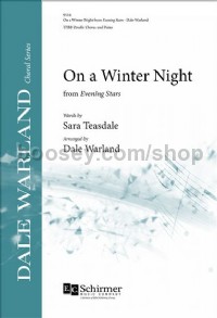 On a Winter Night: from Evening Stars (TTBB Double Choral Score)