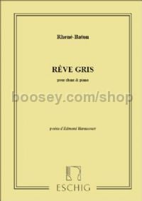 Rêve gris - mezzo-soprano (or tenor) & piano