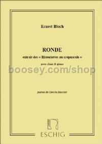 Historiettes au crépuscule, No. 3: Ronde - mezzo-soprano (or baritone) & piano