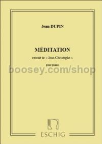 3 Pièces, No. 2: Méditation - piano