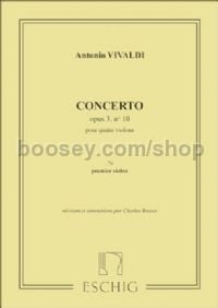 Concerto for 4 Violins in B minor, Op. 3, No. 10 - violin 1 part