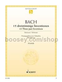 15 Three-Part Inventions BWV 787-801 - piano