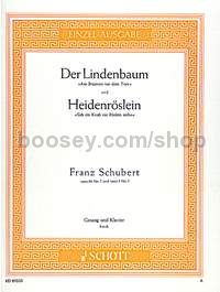 Der Lindenbaum D 911/5 / Heidenröslein D 257 - high voice & piano