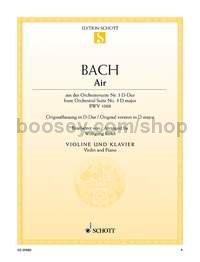 Air BWV 1068 - violin & piano