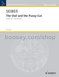 The Owl and the Pussy-Cat - high voice, violin and guitar (score and parts)