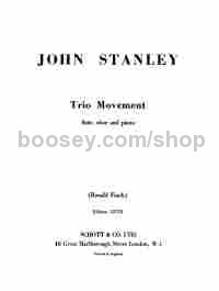 Trio Movement - flute (alto- or tenor recorder), oboe and piano (harpsichord)
