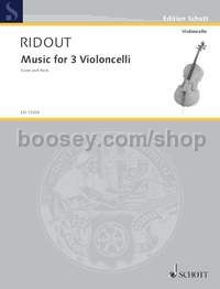 Music for Three Violoncelli - 3 cellos (score & parts)